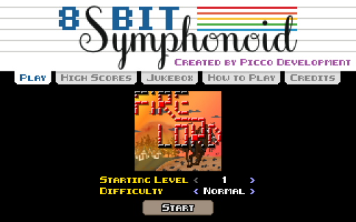 Screenshot of 8-Bit Symphonoid