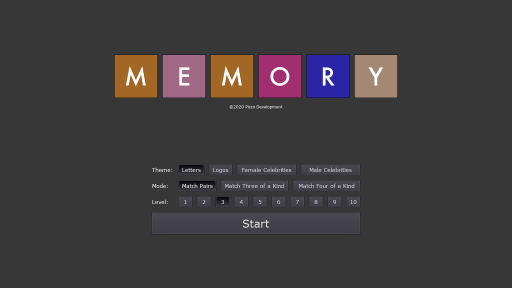 Screenshot of Memory