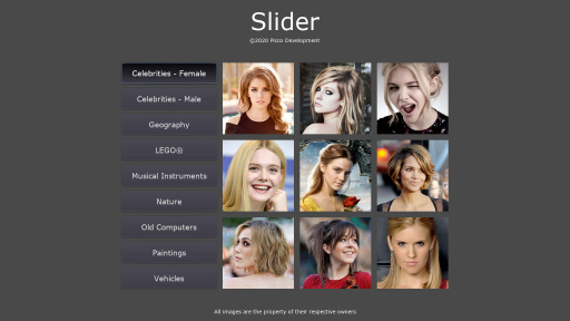 Screenshot of Slider