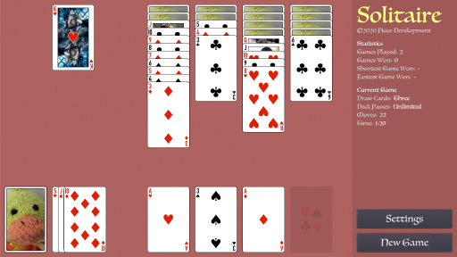 Screenshot of Solitaire